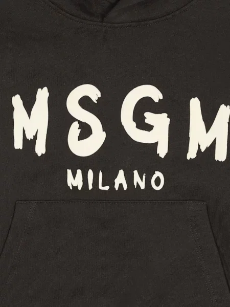 Bluza z kapturem dziecięca Msgm czarna