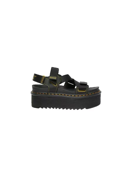 Pantofi Dr. Martens cu bretele cu autograf negru