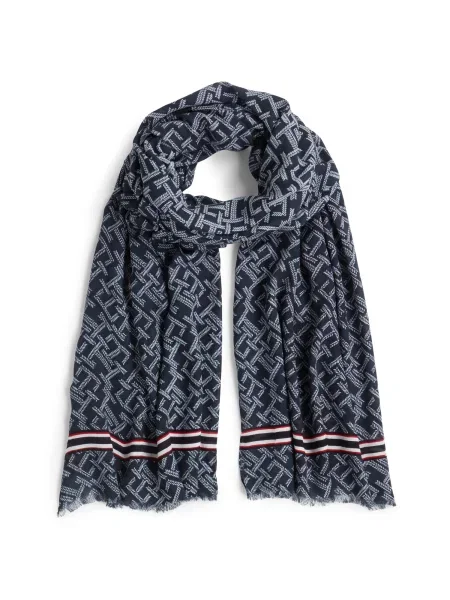 TOMMY HILFIGER Fular bleumarin / roșu alb