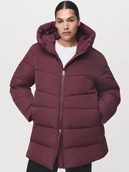 Зимова куртка MANGO бордовий