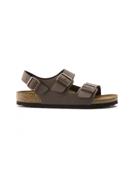 Sandały Birkenstock zamszowe brązowe