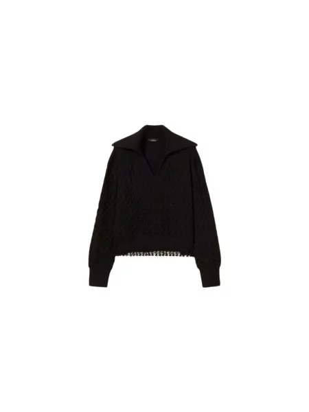 Sweter Twinset czarny