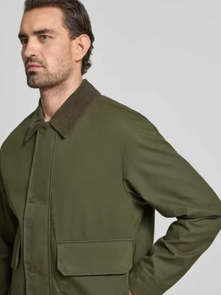 Kurtka koszulowa Jack & Jones Premium z naszywanymi kieszeniami