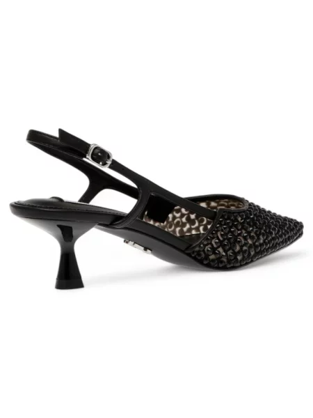 Czółenka Steve Madden z otwartą piętą czarna