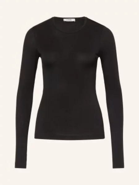 Cos Koszulka Z Długim Rękawem schwarz czarna