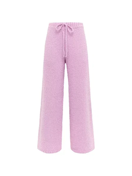 Pantaloni Laneus cu cordon roz