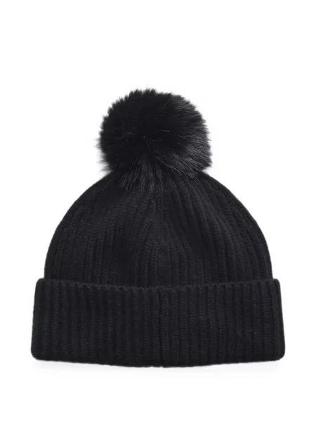 Căciulă Canada Goose tricotate cu pompoane negru