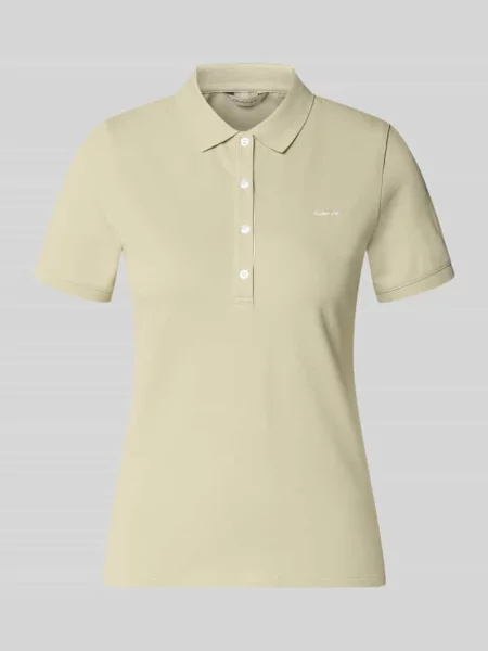 Koszulka polo o kroju slim fit z naszywanym logo Gant