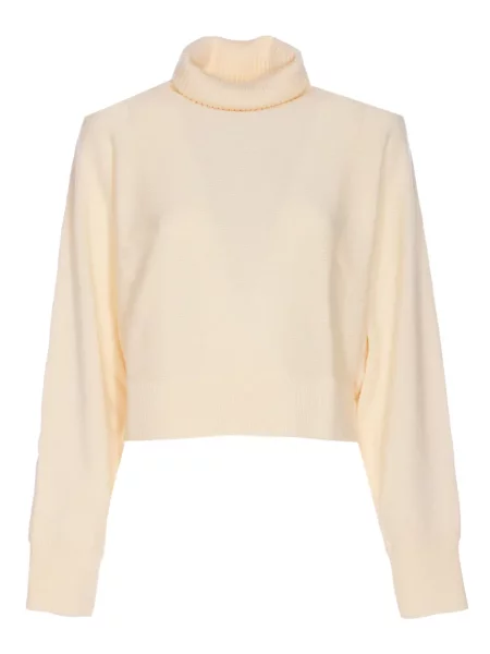 Koszulka Michael Michael Kors skórzana z falbankami garniturowa szara