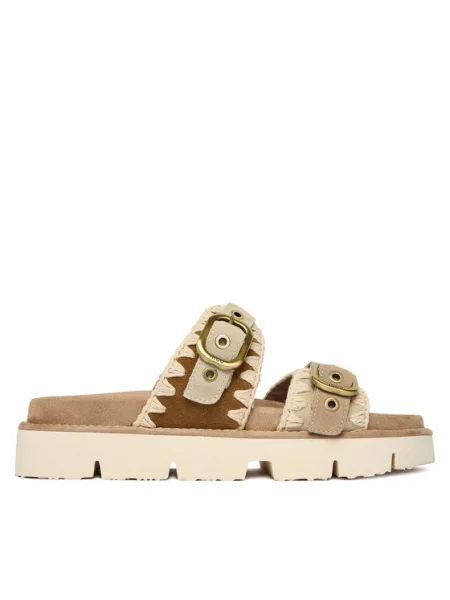 Mou Шльопанці бежевий