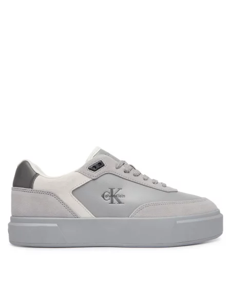 Superge Calvin Klein Prime Cupsole Laceup Lth-Su Ml siva