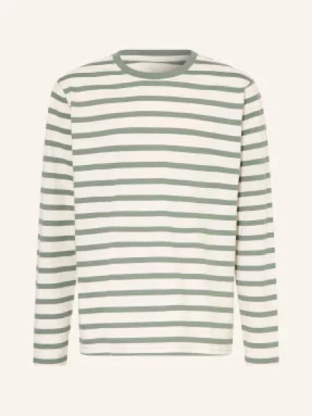 Jack&Jones Tričko S Dlouhým Rukávem / zelená bílá