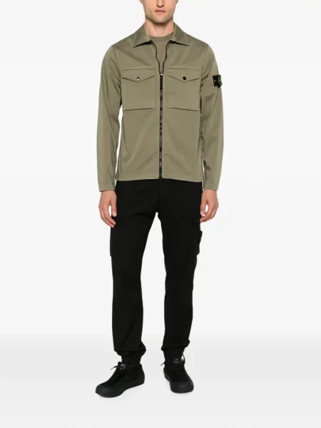 Cămașă Stone Island cu strasuri verde