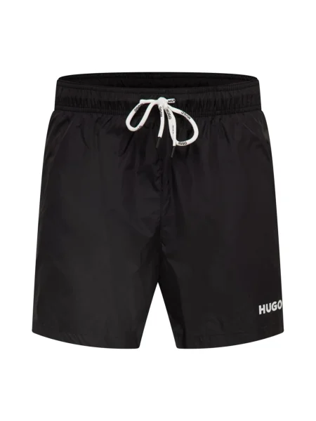 HUGO Kratke kopalne hlače Haiti črna bela