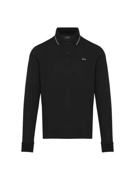 Koszulka polo Paul & Shark z logo czarna
