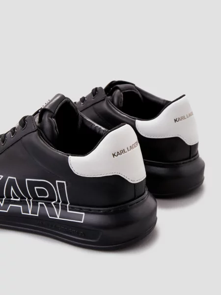 Кожаные повседневные кеды Karl Lagerfeld черные