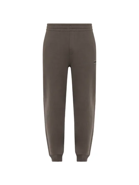 Pantaloni Moncler alergare cu autograf maro
