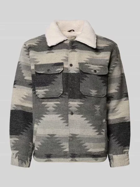 Kurtka koszulowa z wykładanym kołnierzem i na piersi Model CARTER' Redefined Rebel