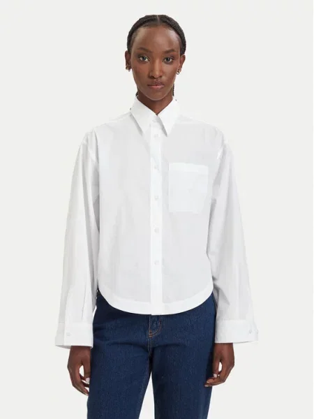BOSS Srajca Oversize bela