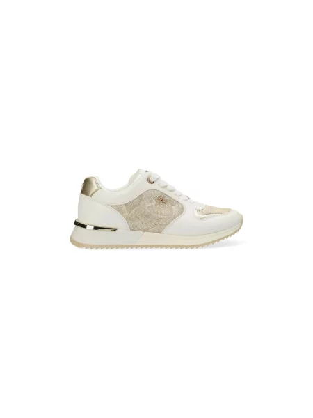 Lniane sneakersy Mexx białe