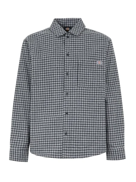 DICKIES Košile Hendersonville šedá / černá bílá