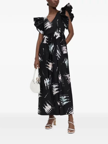 Rochie Busayo Nyc cu volane negru
