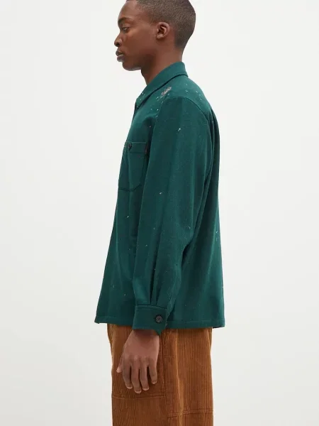 Μάλλινο πουκάμισο Undercover Shirt πράσινο