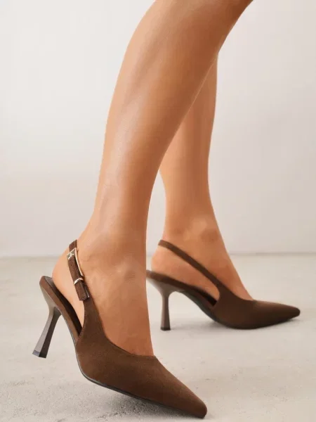 Pantofi stiletto Natuma maro