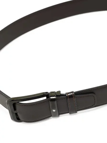 Cu centură curea Montblanc din piele maro