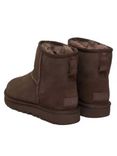 UGG Snehule Classic Mini II tmavohnedá hnedá
