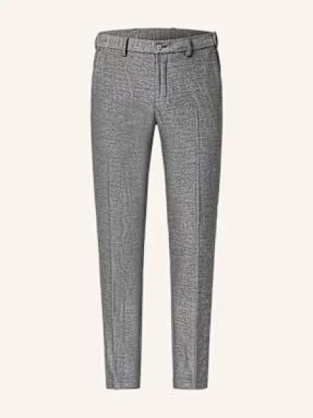 Paul Oblekové Kalhoty Extra Slim Fit Z Žerzeje charcoal šedé