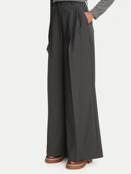 Weekend Max Mara Παντελόνι υφασμάτινο Adelfi γκρι