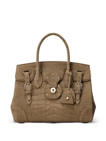 Geantă shopper Ralph Lauren Collection maro