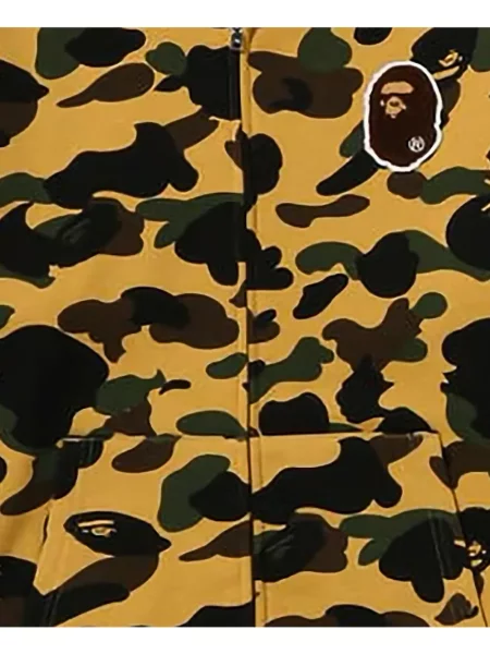Hanorac cu glugă A Bathing Ape® galben