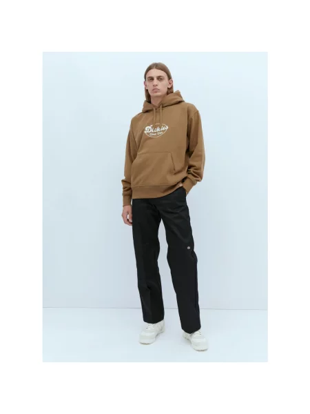 Bluza z kapturem Dickies z kapturem brązowa