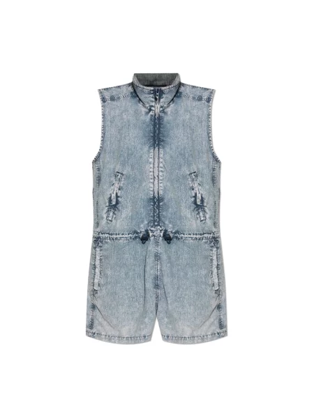 Kombinezon jeansowy Diesel niebieski