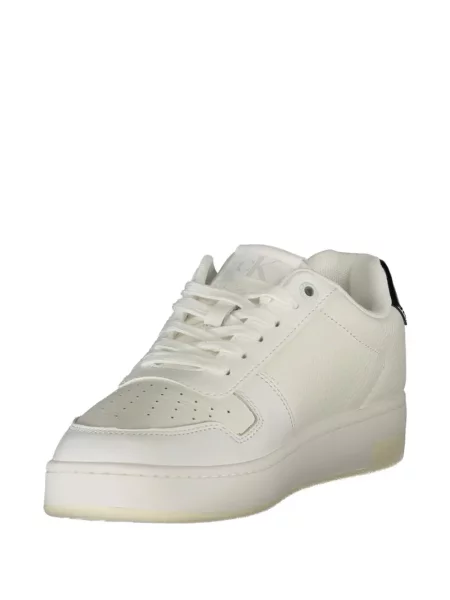 Sneakerși Calvin Klein cu autograf alb
