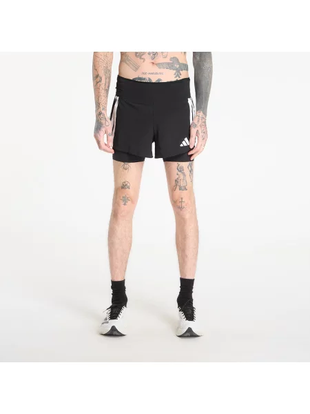 Pantaloni scurți adidas Adizero Running Gel Pocket Shorts Black S negru