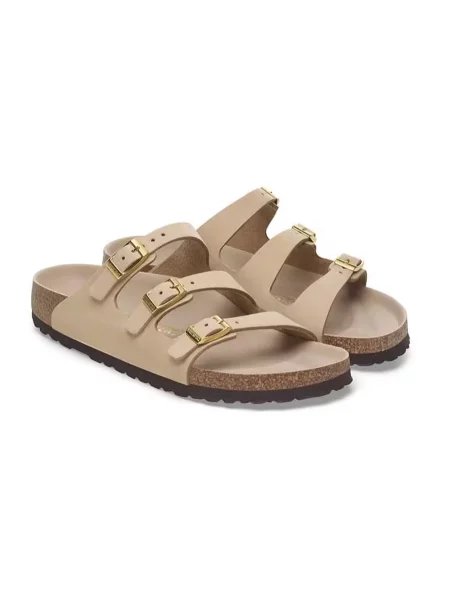 Birkenstock Obuwie Kobieta 37 EU Klapki `Florida Fresh` beżowy