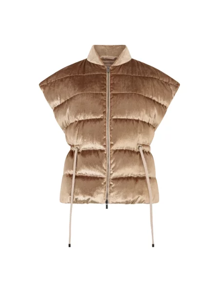 Pikowana kamizelka Peserico beżowa