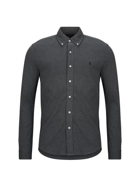 Tricou polo Polo Ralph Lauren gri