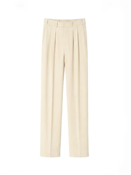 Opal Studio Pantaloni Amina alb