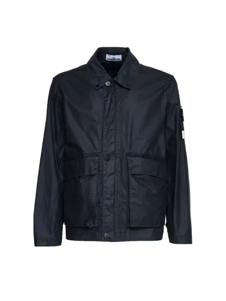 Lekka kurtka Stone Island z kamieniami niebieska