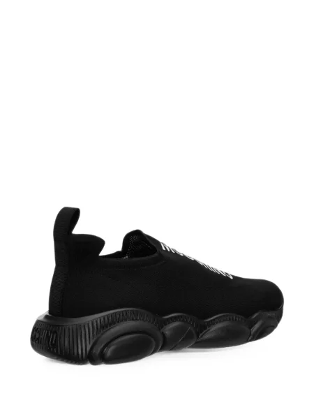 Ursuleț de pluș sneakerși Moschino cu imagine negru