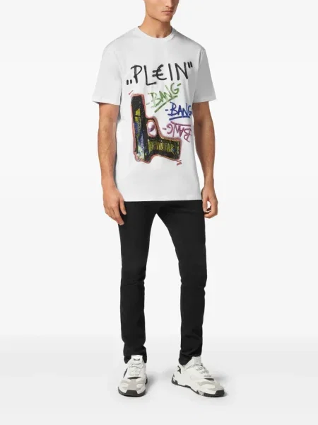 Tricou Philipp Plein alb