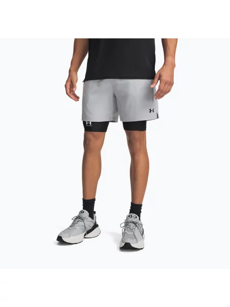 Pantaloni scurți de antrenament pentru bărbați Under Armour Vanish Woven Shorts mod gray/black negru