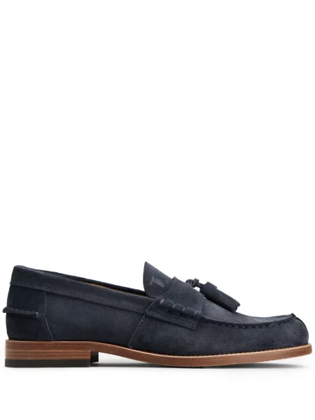 Pantofi loafer Tod's din piele de căprioară albastru