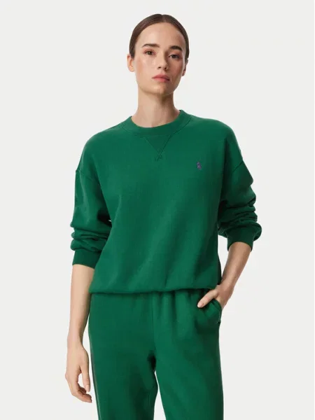 Polo majica Polo Ralph Lauren sa dugačkim rukavima zelena