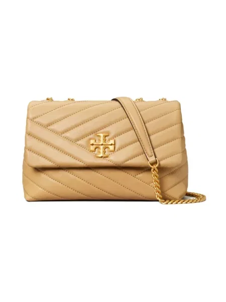 Torebka Tory Burch skórzana beżowa