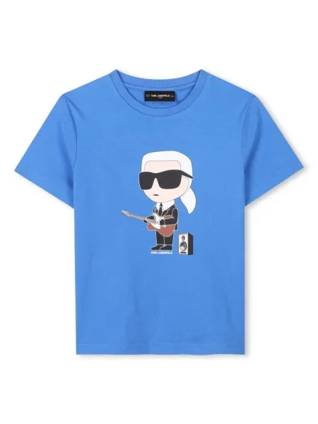 Koszulka dziecięca Karl Lagerfeld niebieska